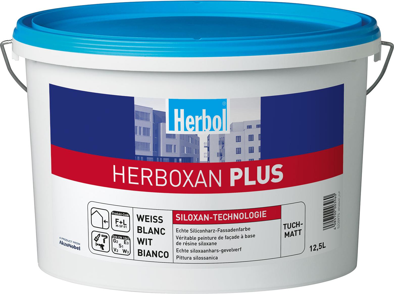 Herbol Herboxan PLUS Siliconharz-Fassadenfarbe weiß, 12,5l 5865286