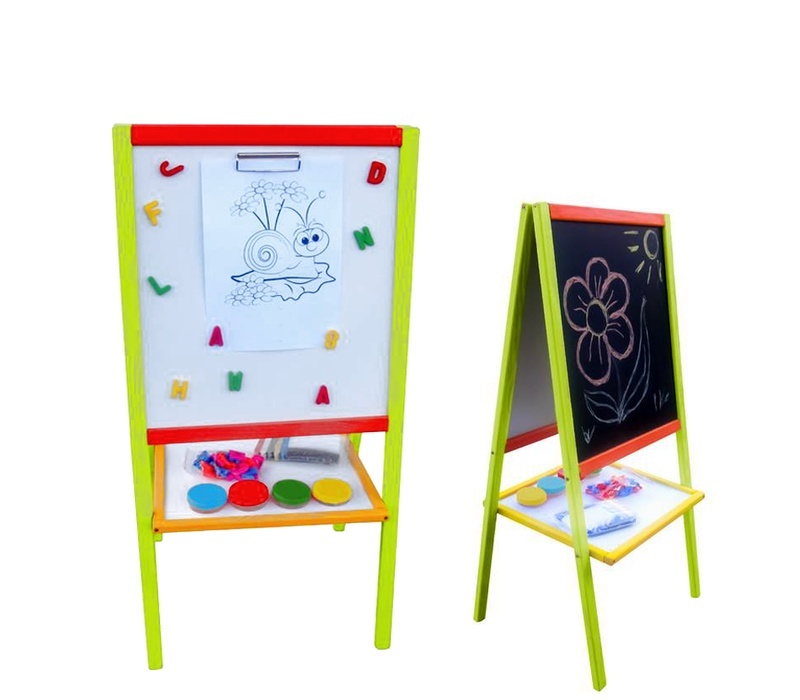 3ToysM Whiteboard mit Farbbechern und Farbklammern TK2