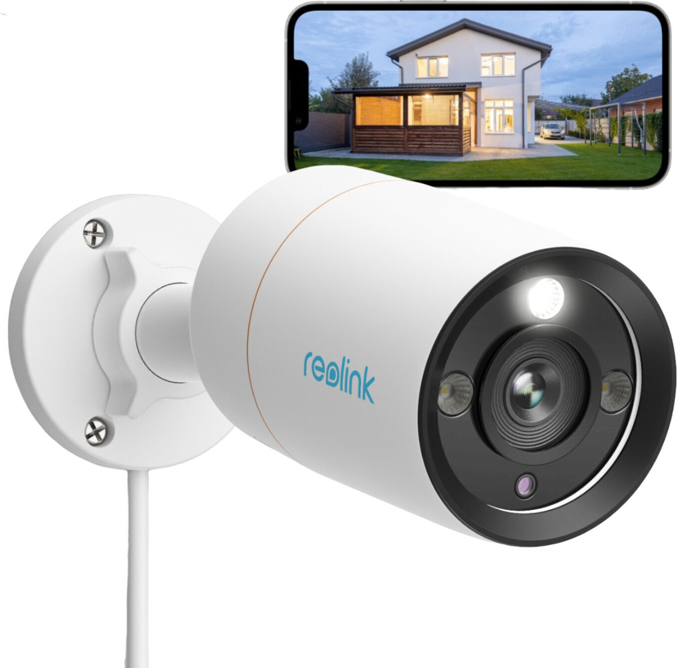 Reolink 12MP PoE Bullet Camera Ultra HD Farebné nočné videnie Detekcia ľudí/vozidiel