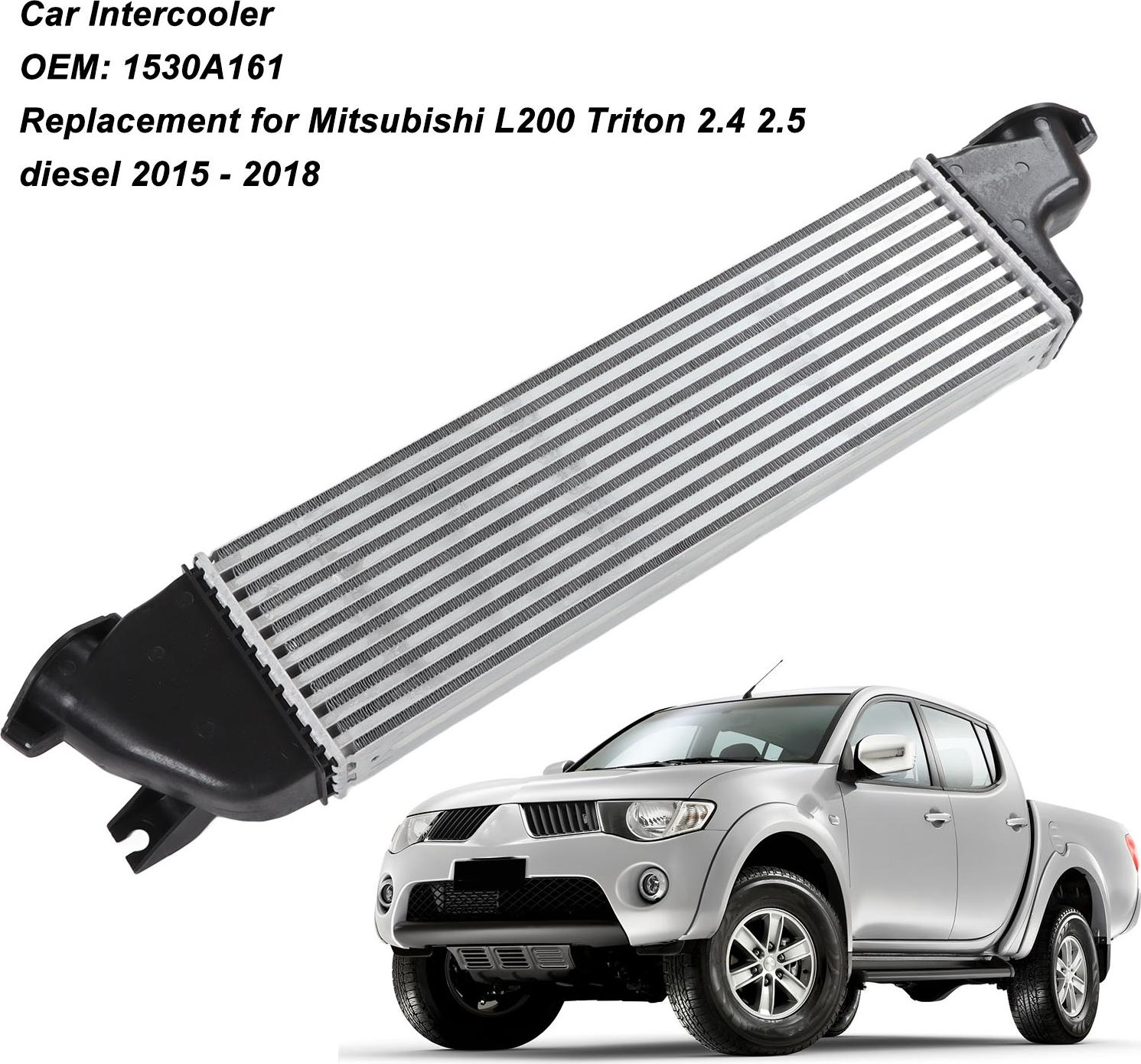 Gistuch Auto-Ladeluftkühler 1530A161 Turbo-Luftkühlung Ersatz für Mitsubishi L200 Triton 2.4 2.5 Diesel