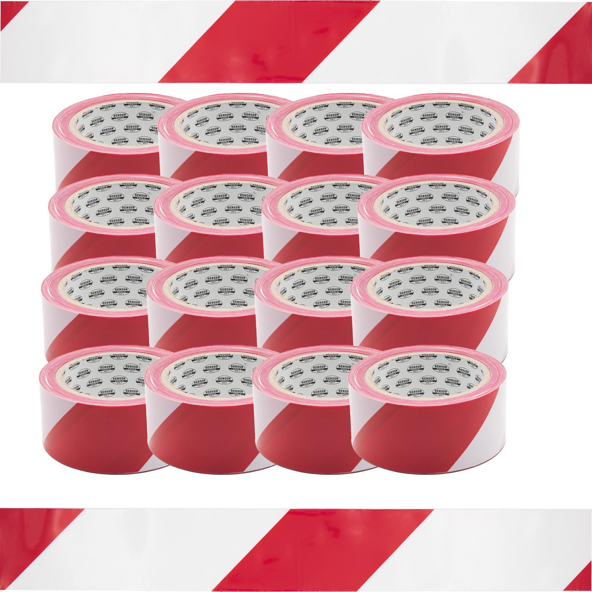 TSB Werk 16x Absperrband Trassenband Flatterband Sperrband Warnband Signalband Rot / Weiß