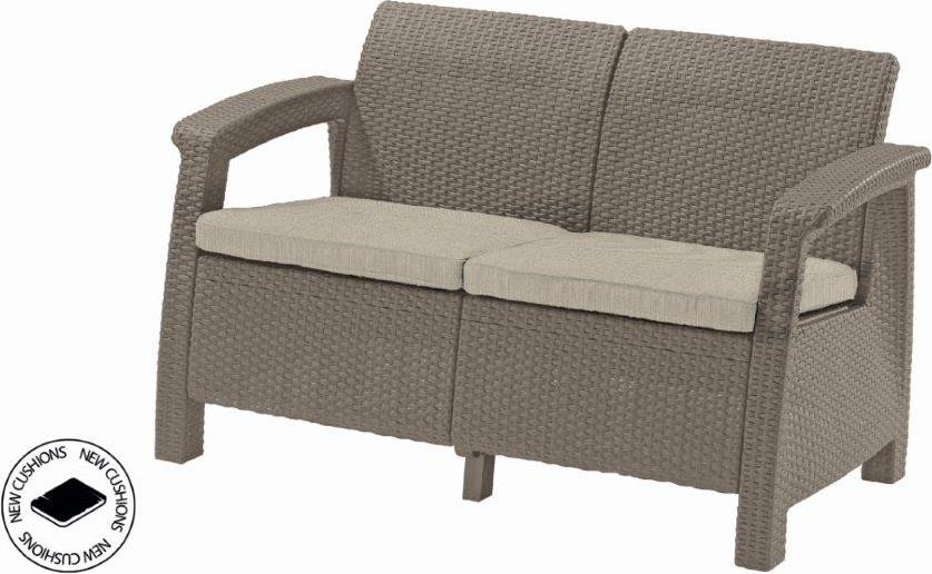 Gartenmöbel Keter Korfu Liebessitz Zweisitzer Cappucccino GP_258974