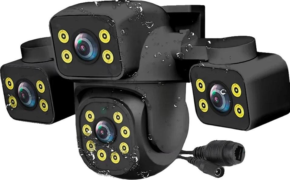 Bezpečnostná kamera, 15MP HD rozlíšenie, farebné nočné videnie, 15MP WIFI NO karta, zástrčka EÚ