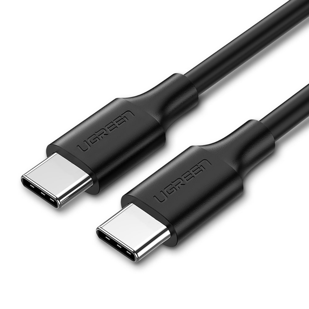 Ugreen USB Typ C Kabel zum Laden und Datentransfer 3A 0,5m schwarz (US286) 92312-uniw
