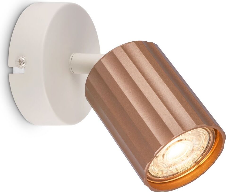 Briloner LED Spot GU10 Wandleuchte Schwenkbar Wandlampe Drehbar 12,5cm Flur Metall Coffee