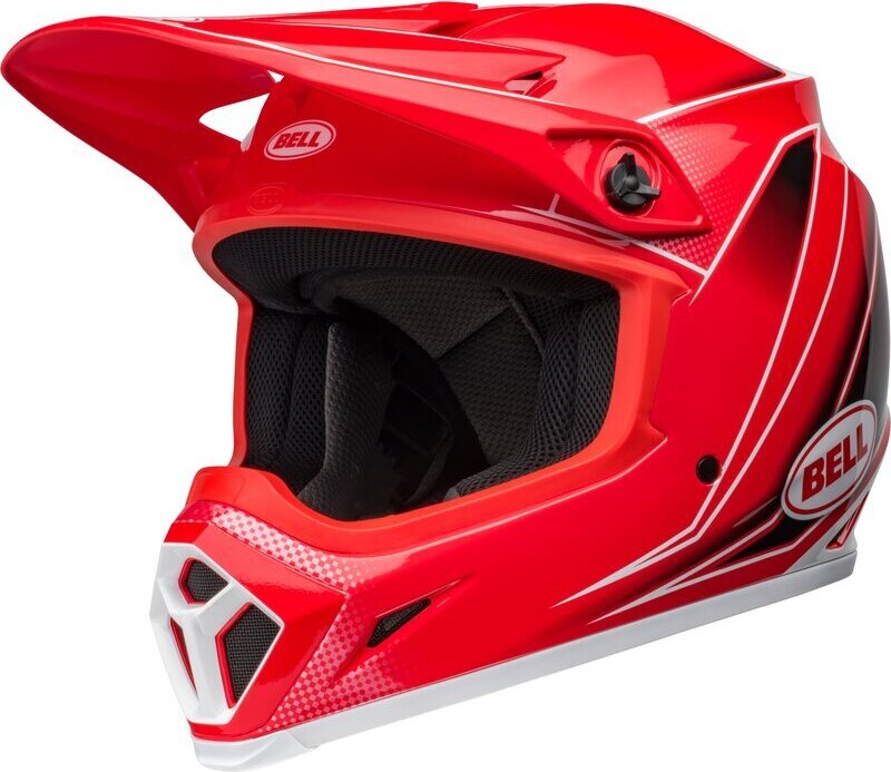 BELL MX-9 Mips Helm - Zone Gloss Red