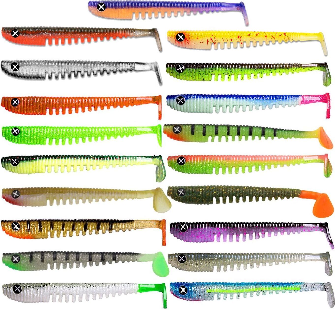 Monkey Lures King Lui 14cm - 4 Gummifische, Monkey Lures Farbe:Ghostface KL14GF