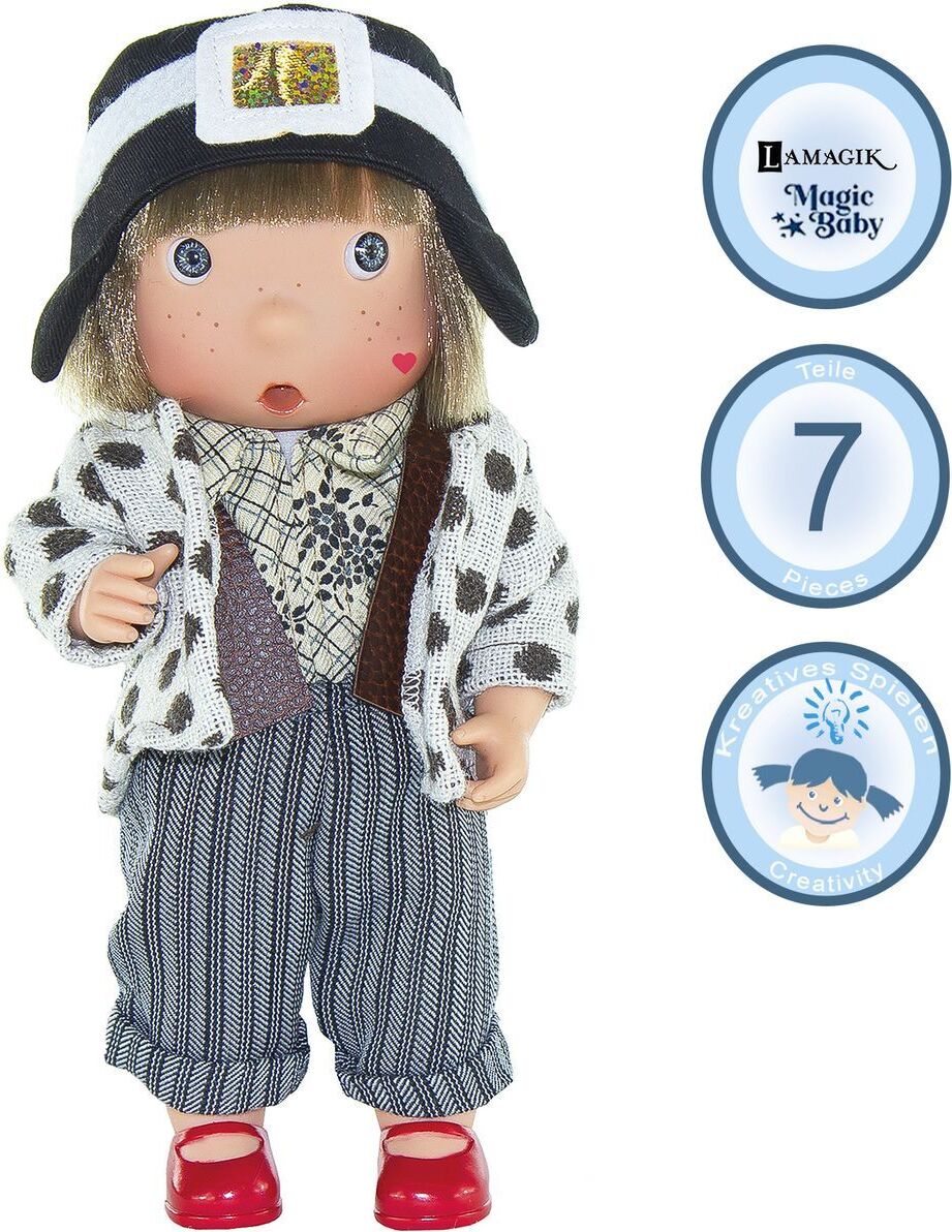 Lamagik Puppe Amelia Mary Earhart Flugpionierin 25 cm für Kinder