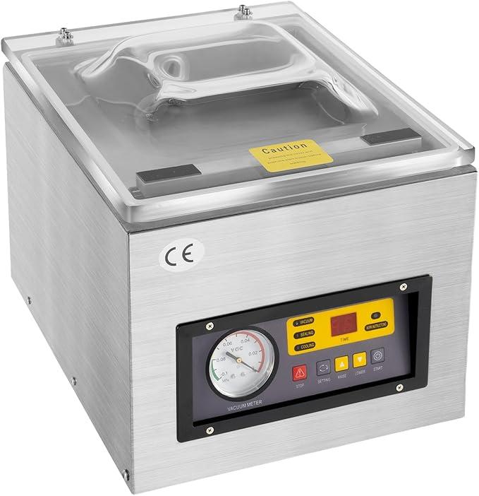 Unbranded 3-in-1 Kammervakuumierer, 120W Kammer Vakuum Versiegler Automatisch Vakuumierer, Profi Vakumierergerät für Lebensmittel