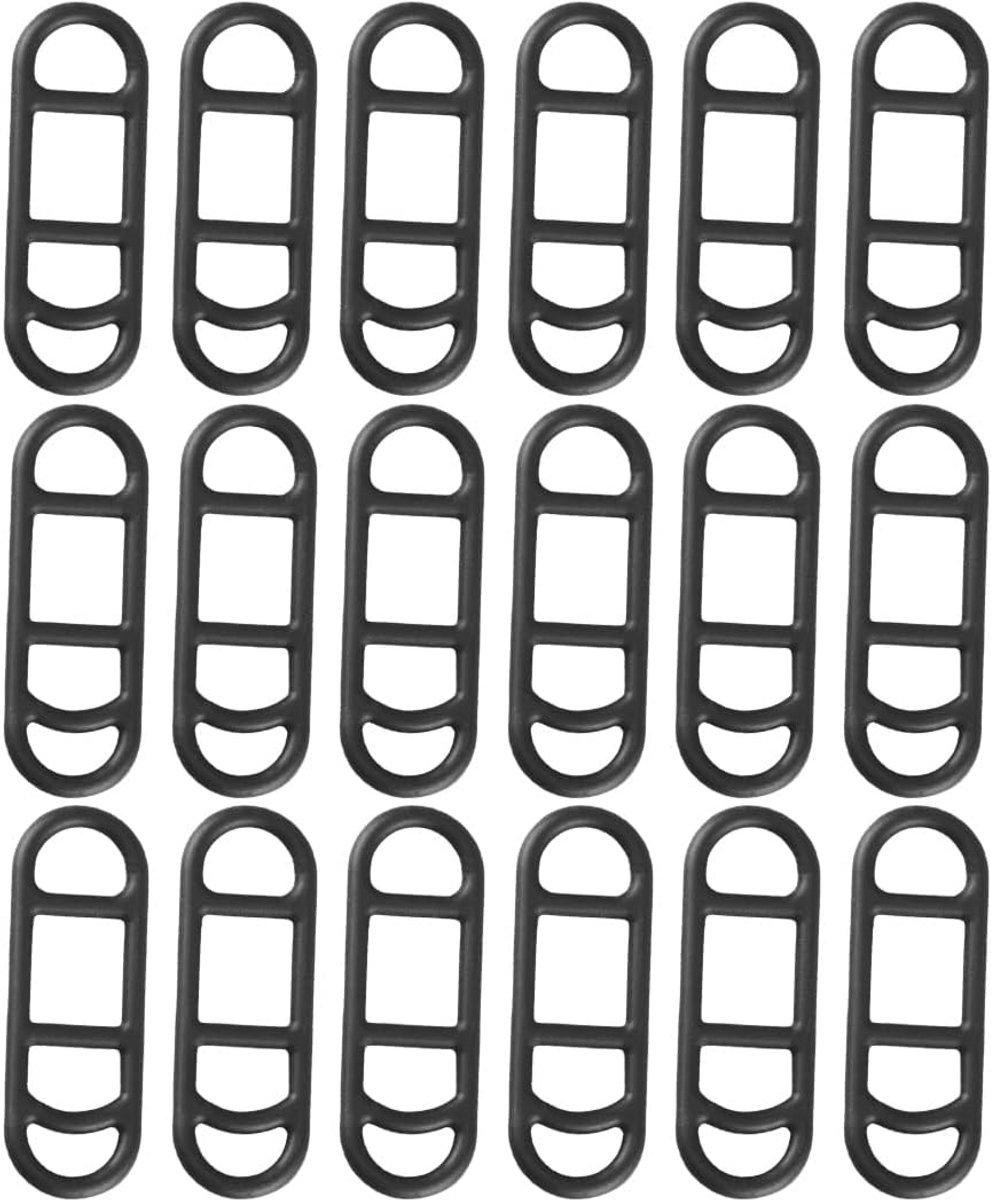PPGoods 18 Silikon-Fahrradbänder – Elastische Ringe für Taschenlampe, Handy und mehr