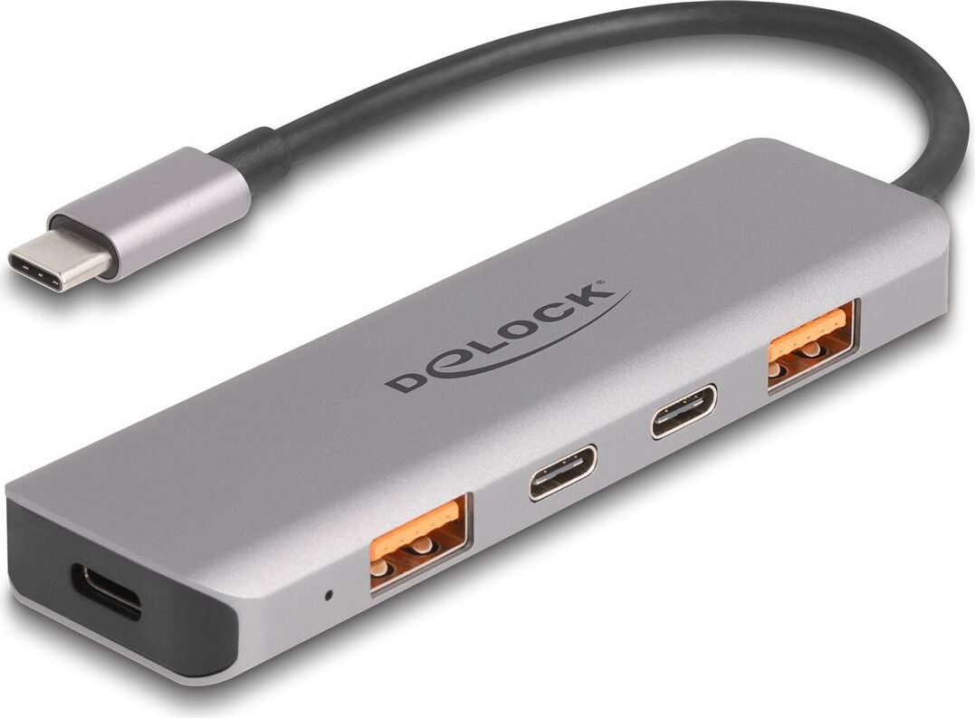 DELOCK USB 10 Gbps 2 Port USB Typ-A + 2 Port USB Type-C 95W