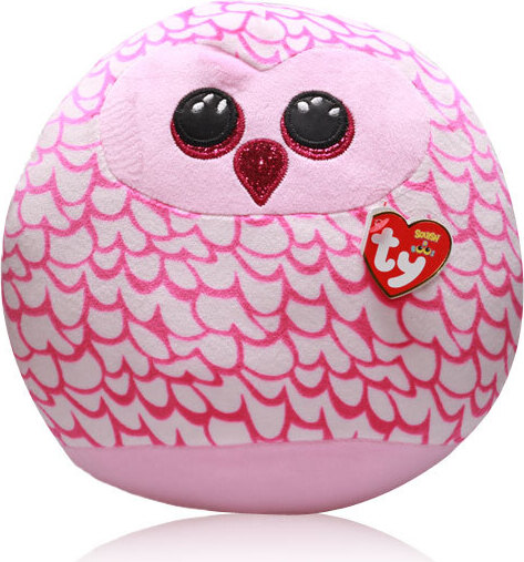 Ty Pinky Eule - Squish-A-Boo Sammlerstück Kuscheliger Stoffteddy - 14 39204