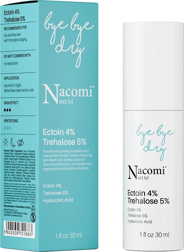 Nacomi Next Level Ectoin & Trehalose Serum 4%/5%, 30 ml – Hochwirksame Pflege für sensible Haut