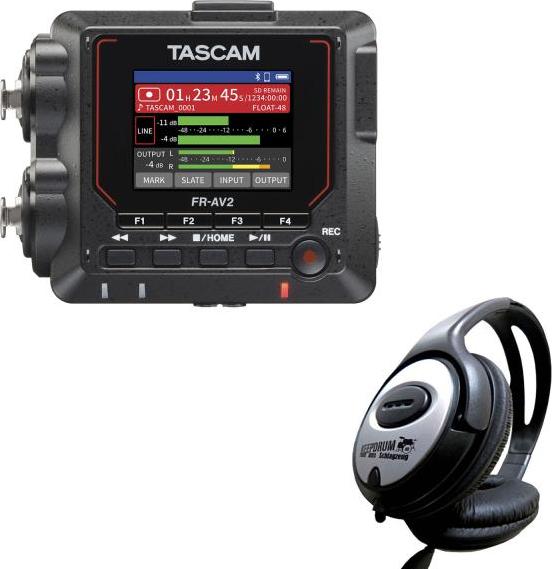 Tascam Audio-Recorder FR-AV2 mit Kopfhörer frav2-kh