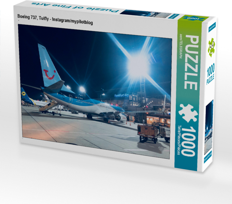 CALVENDO Puzzle Boeing 737, Tuifly | 1000 Teile Lege-Größe 64x48cm Foto-Puzzle für glückliche Stunden