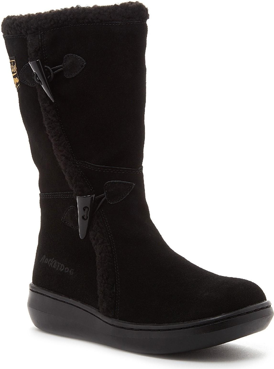 Rocket Dog - Dámske zimné topánky "Slope", semiš FS6571 (39) (Black)