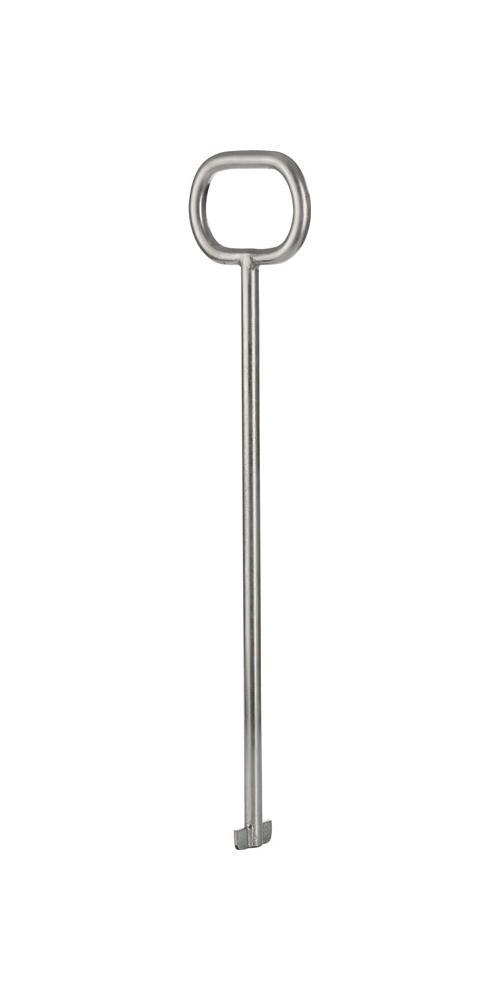 Harkers Fachgrosshandel für Armaturen HÄRKE Kanaldeckelheber L.600mm m.Schlitzfuß verz - 48003