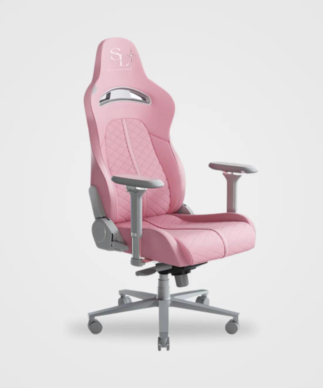 StellarLuma Ergonomischer PC-Gaming-Stuhl aus Kunstleder – PinkyStar SL-PINKSTAR-RS