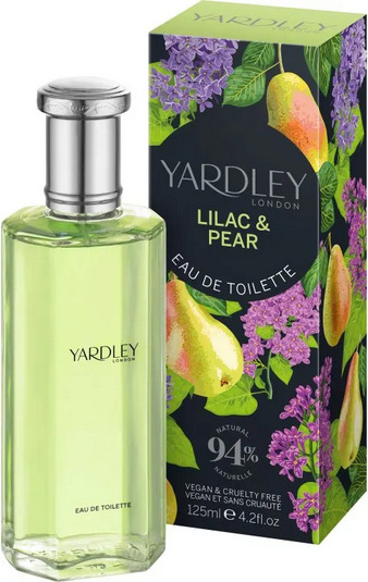 Yardley London Lilac & Pear, toaletná voda pre ženy, 125 ml