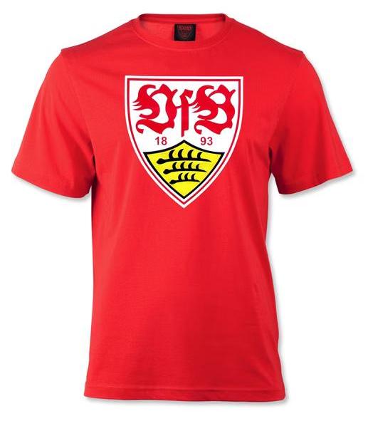VFB Stuttgart 1893 e.V. VfB Stuttgart T-Shirt Wappen rot Gr. XXL