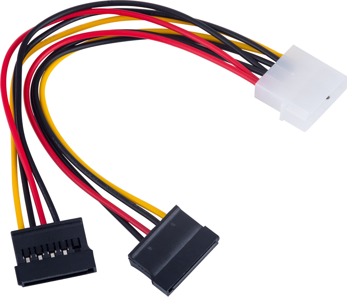 Akyga AK-CA-16, 0,15 m, Molex (4-pin), 2 x SATA 15-Pin, 90 mm, 98 mm, 1,3 cm