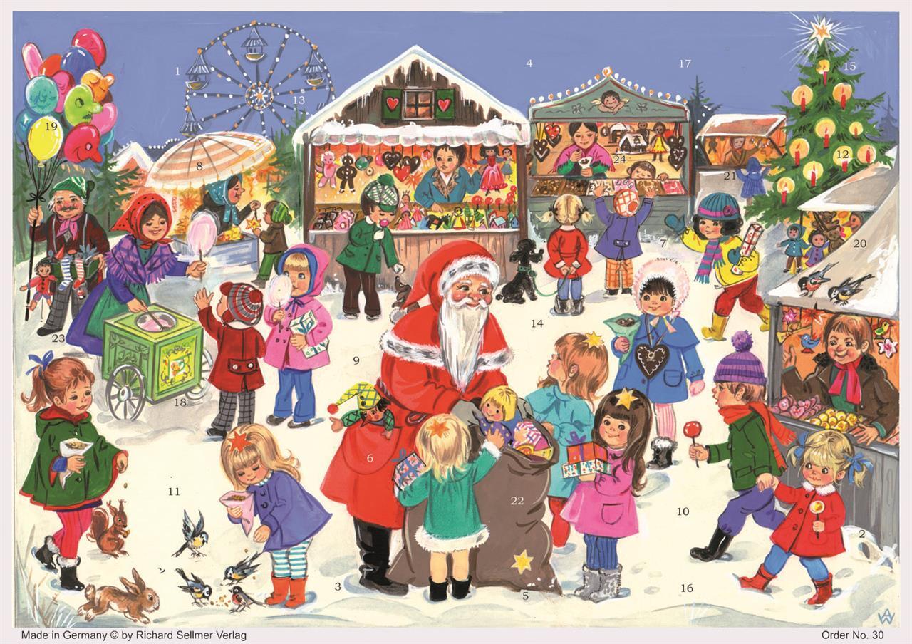 Richard Sellmer Verlag Adventskalender No. 30 Weihnachtsjahrmarkt DIN A4