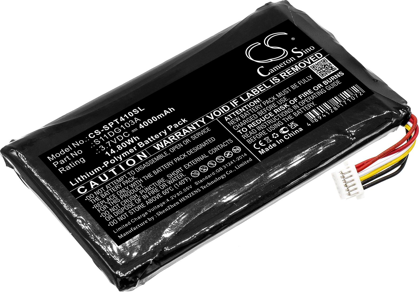 TECHTEK Akku Kompatibel mit [Trimble] Juno 5, Juno T41, Juno T45, Slate, für [Spectra Precision] T41, für [Geospatial] T41-R01-001 Ersetzt S11DG103