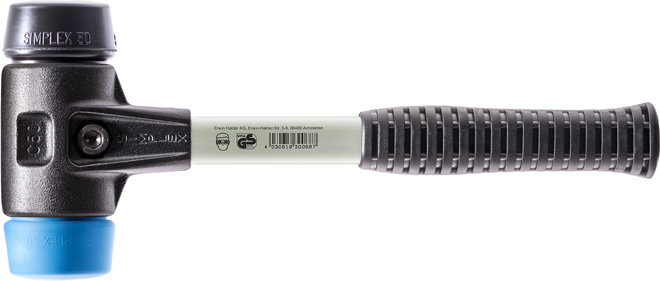 Halder SchonhammerSimplex Fiber. 40mm TPE-soft/Gummi 3712.040