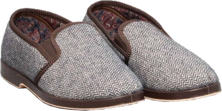 GBS Stafford Herren Doppel-Zwickel Hausschuhe / Herren Hausschuhe FS106 (41 EUR) (Braun) UTFS106