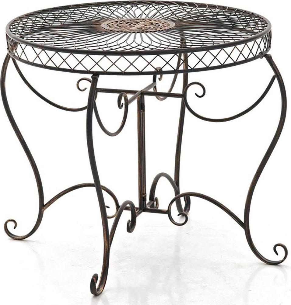Gartentisch - Nostalgischer Stil - Handgefertigte antike Patina - Eisenstall | Bedeutung: Brons