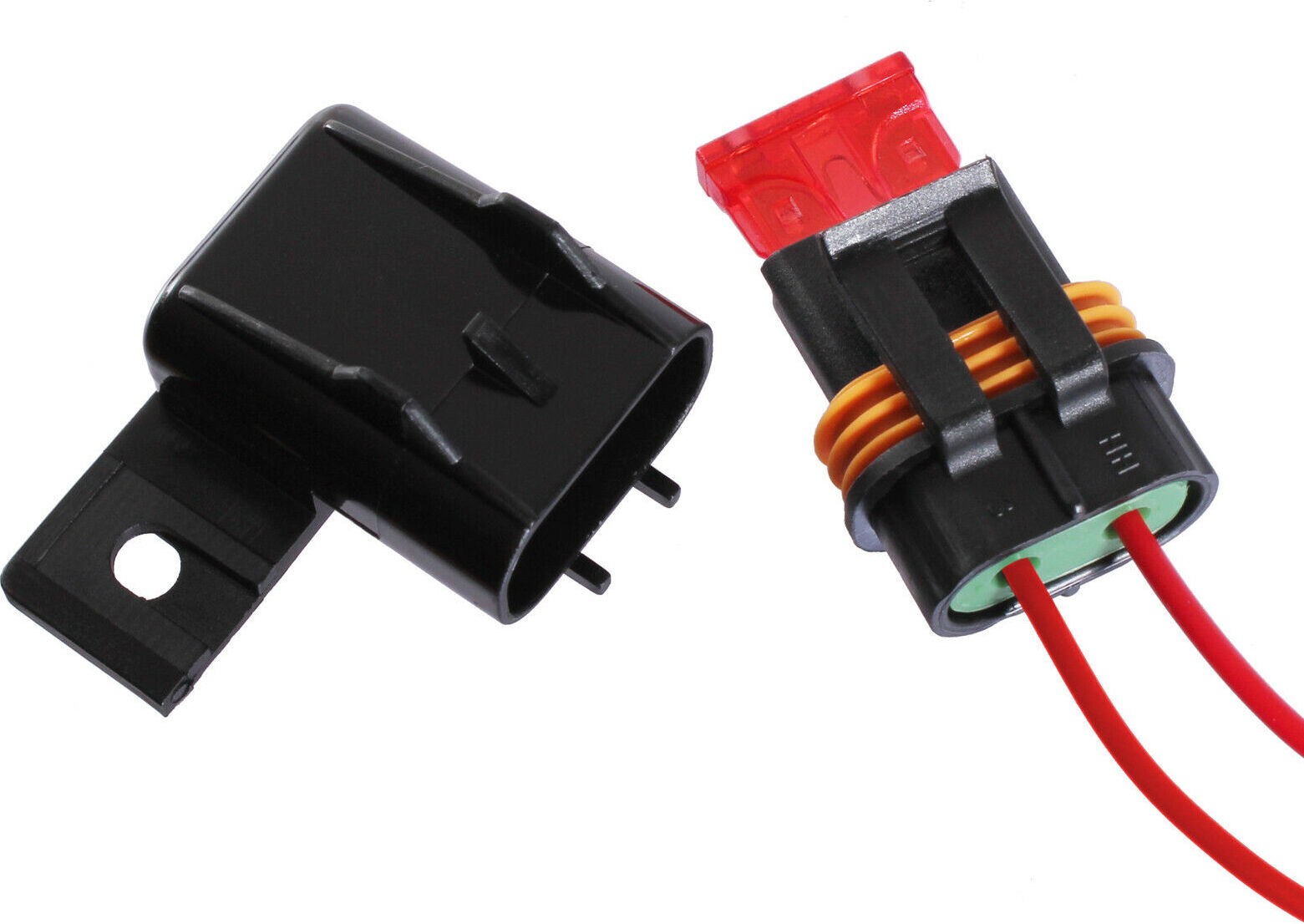 Tivendis Auto Sicherungshalter KFZ Sicherungsgehäuse für reguläre Flachsicherungen 12V