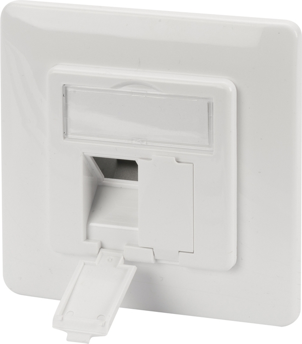 DIGITUS Keystone Frontplatte für Keystone Module 80x80 weiß