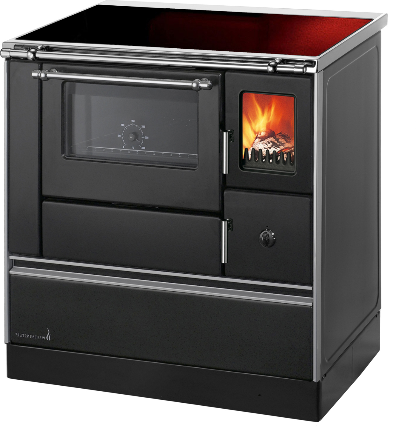 Küchenherd Westminster Wamsler K176 F/A 90cm schwarz Ceran Ans. links 001768385