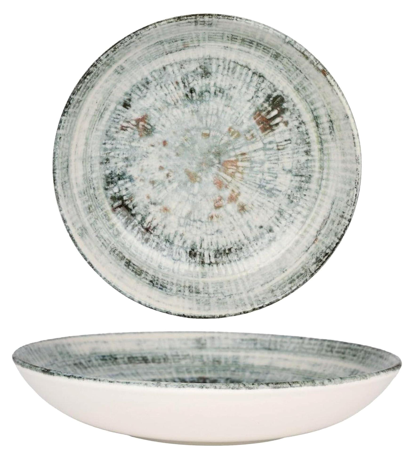 Markenlos Tiefe Teller - Odette - Porzellan - 23 cm 1000 cc - 6er Set