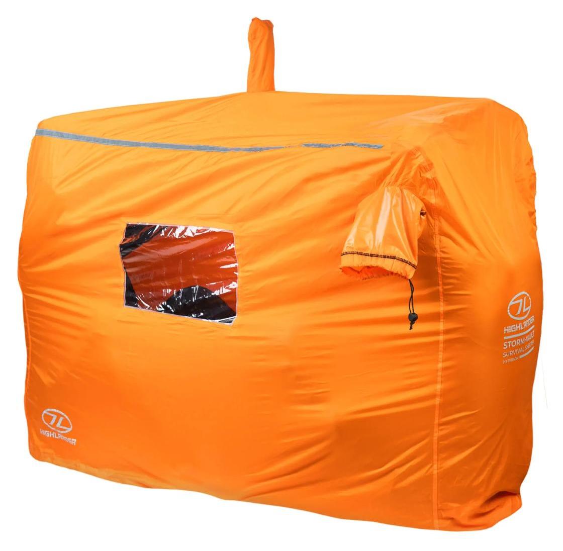 Highlander Notfallzelt Storm Vault Survival Shelter 2-3 Personen - Orange CO-0001924