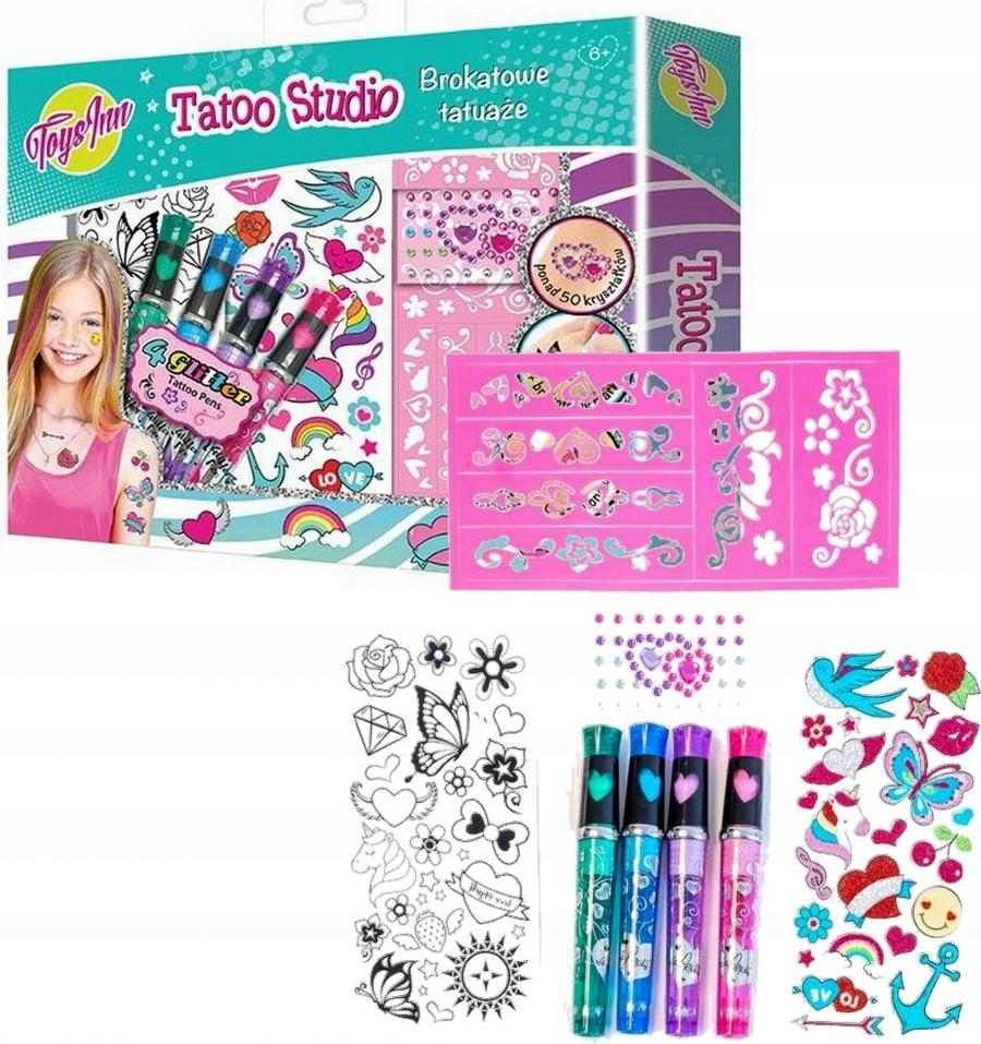 Stnux Toys Inn. Tatoo-Studio. Kit zur Herstellung von Glitzertattoos 17,99