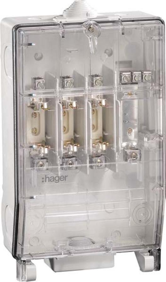 Hager Hausanschlusskasten K3, 1x3NH00 ZAN334KL