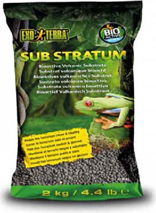 Exo Terra Sub Stratum Bioaktives Vulkanisches Substrat Grün 4 kg Grün 4 kg PT3184