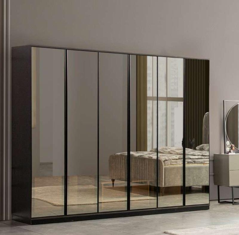 Schlafzimmer Schranke Kleiderschrank Glas Luxus Modernes Design - JVmoebel JVM4067282673441