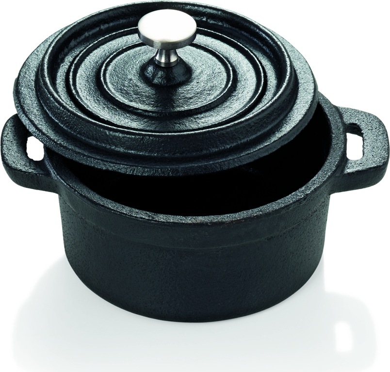 W-A-S Cocotte - kleiner Gusstopf zum Kochen und Schmoren - 10cm - mit Deckel 59-3525101