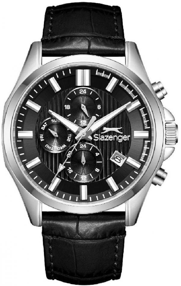 Zegarek mski SLAZENGER SL.09.2626.2.351 czarny fashion na prezent