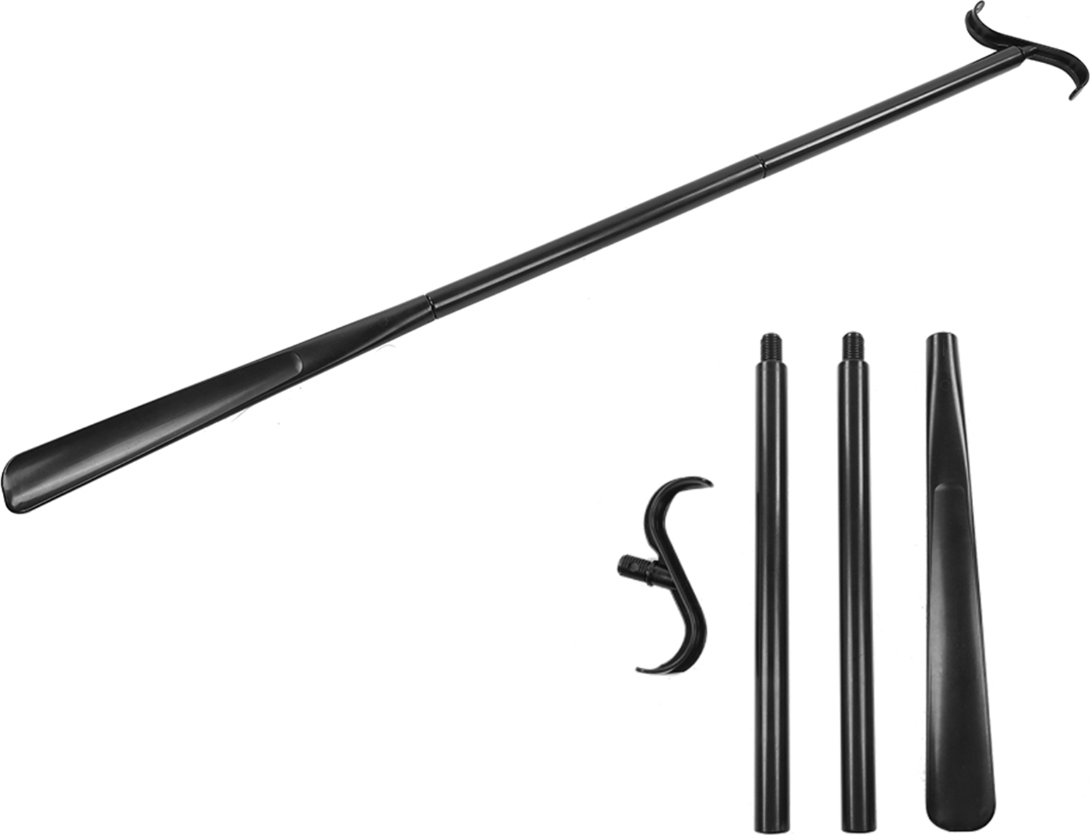 Cocosity Dressing Stick,Langer Dressing Stick,Abnehmbarer Dressing Stick,Dressing Stick mit Schuhanzieher,Dressing Aid,Dressing Aid Stick