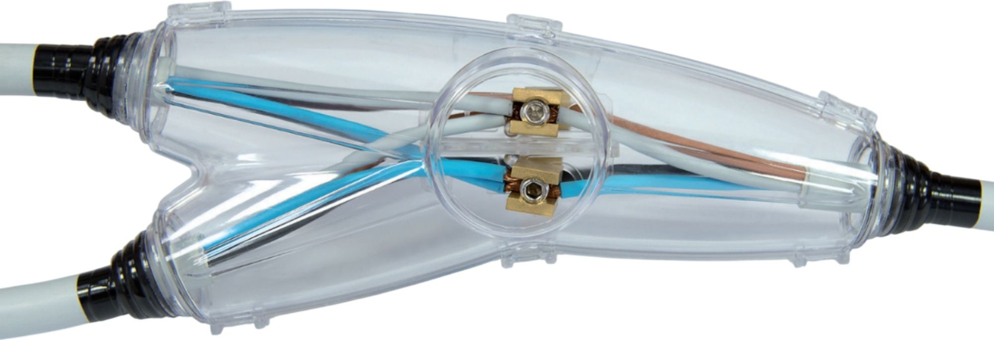 ViD® Gießharz-Verbindungsmuffe Y-Form 240x103x57mm | Kabel-Ø 10-25mm; für abgezweigte Verbindungen ViD Gießharz-Verbindungsmuffe Y-Form