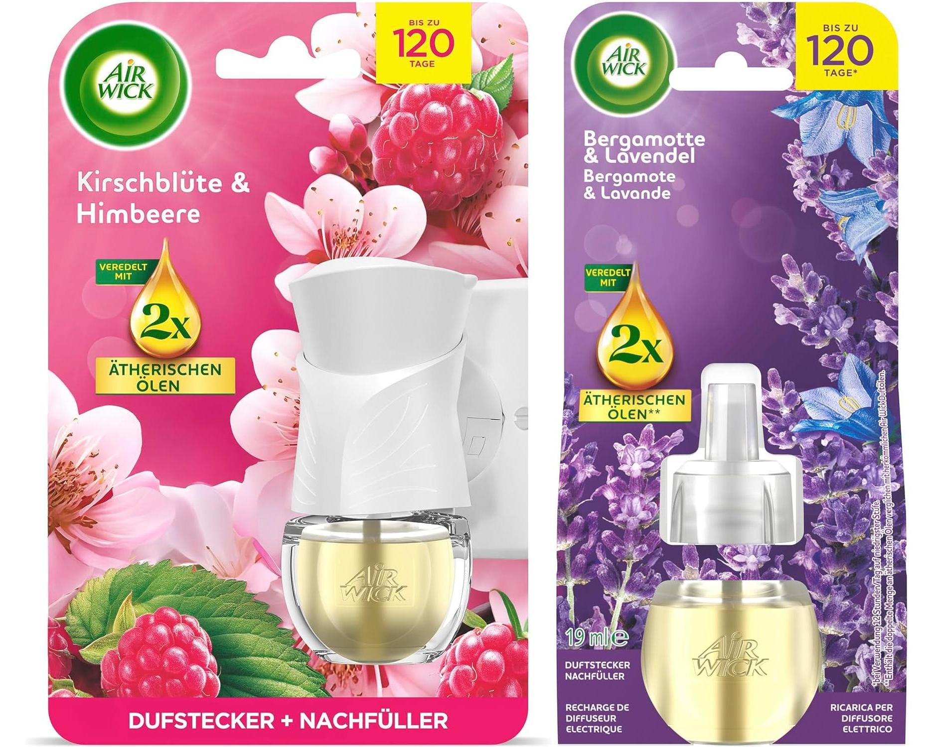 Air Wick Duftstecker Starter-Set Kirschblüte & Himbeere 6er