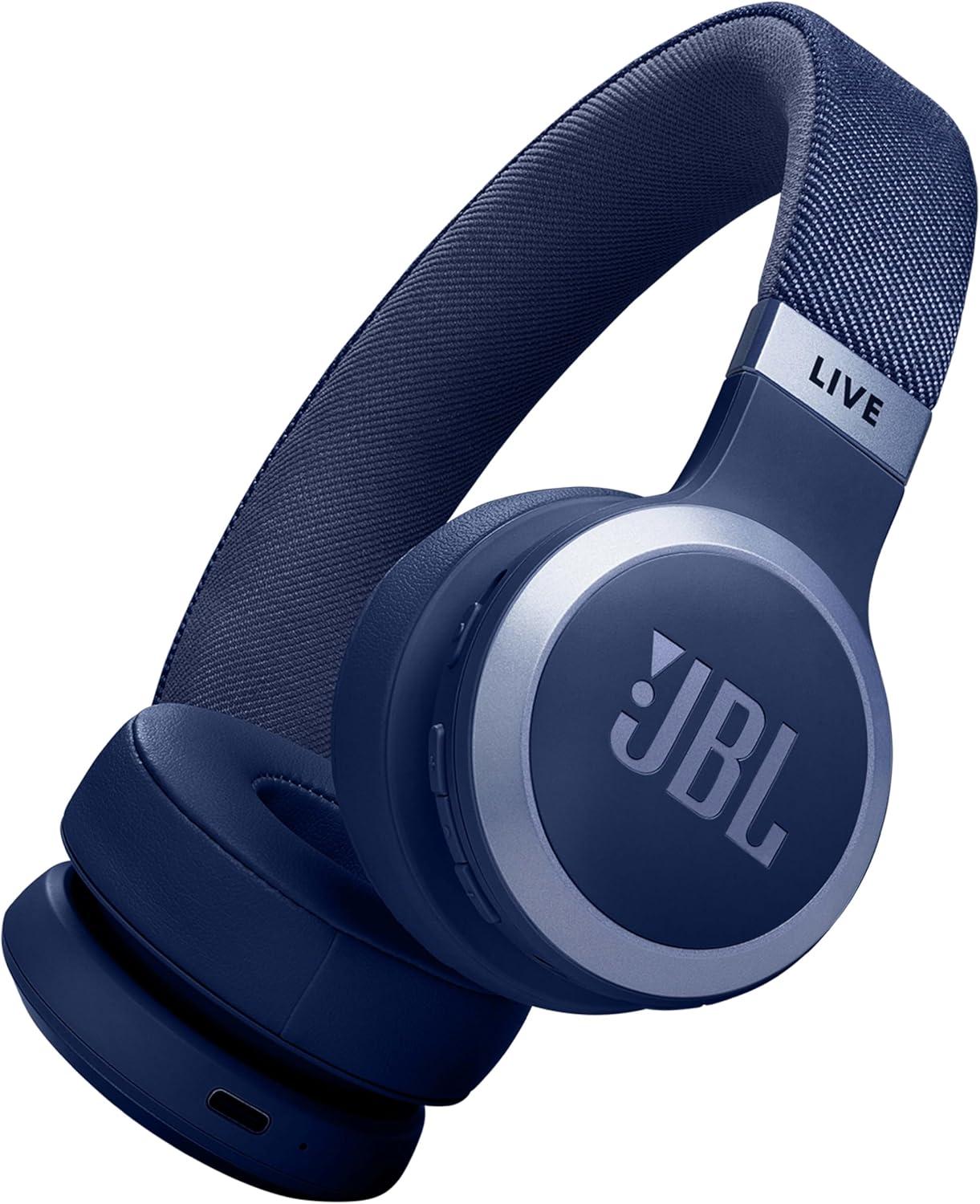 Over-Ear-Kopfhörer, mit adaptivem Noise-Cancelling, Kabellose mit JBL Signature Sound und Sprachassistent – Langer Musikgenuss für bis zu 65 Stunden