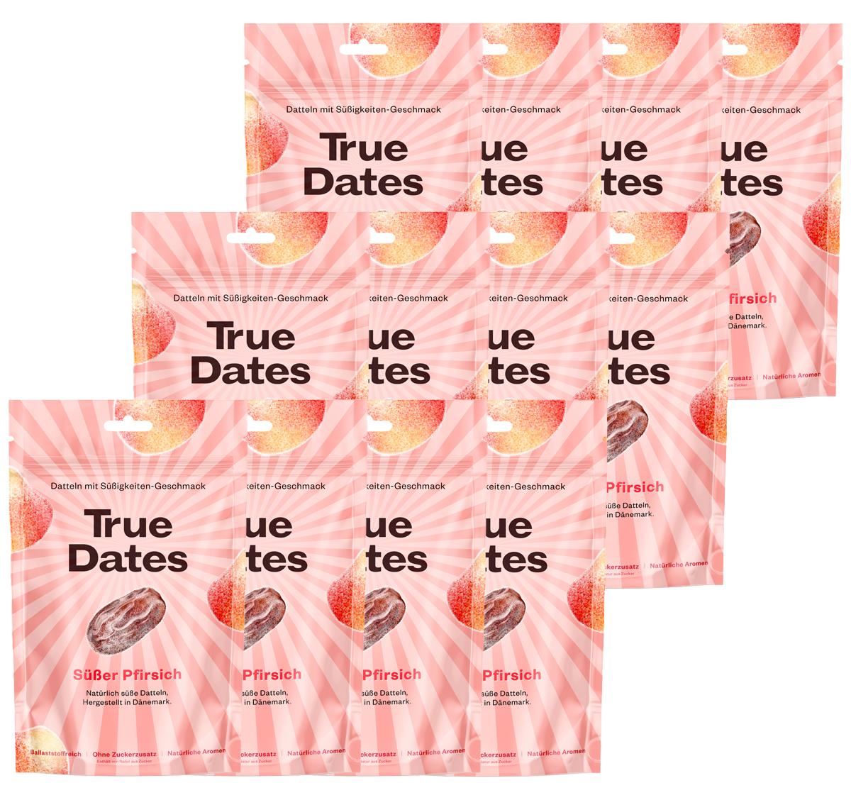 True Company True Dates Datteln Süße Pfirsich natürlich Datteln 100g 12er Pack 6002-6002-12