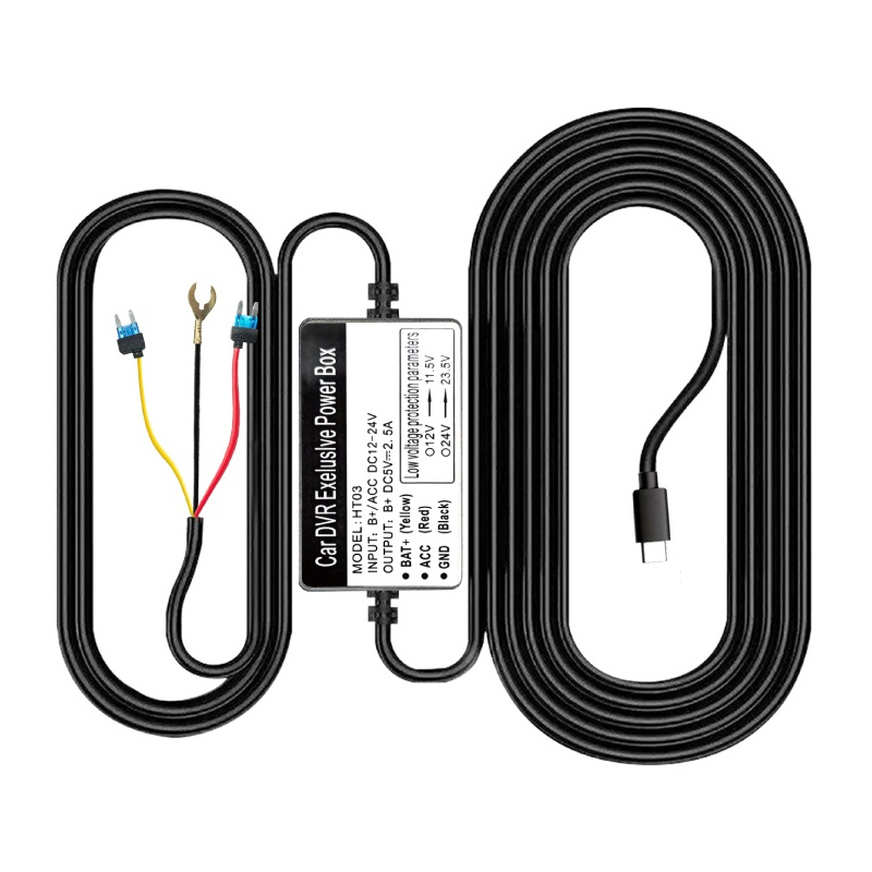 AZDOME Hardware-Kit USB-C-Kit fr die Stromversorgung von Kameras im Parkmodus 343519