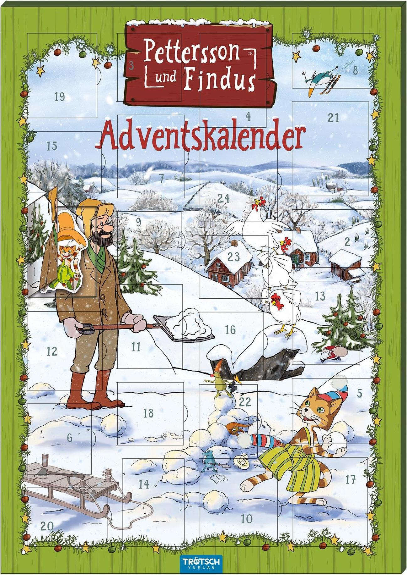 Magnetický adventný kalendár 'Pettersson & Findus'