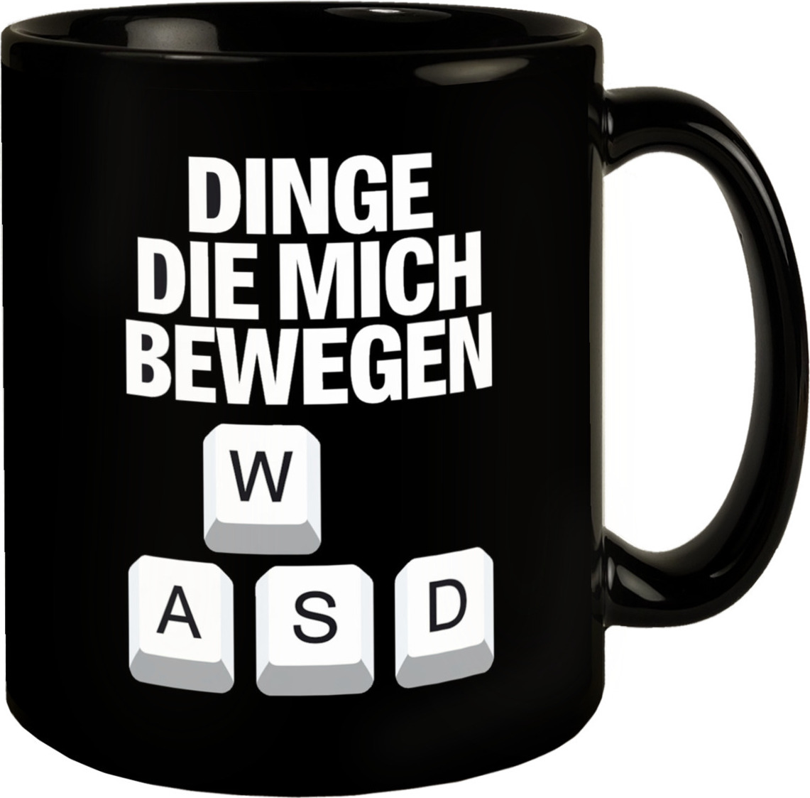speecheese WASD Gamer Tasse - Dinge die mich bewegen