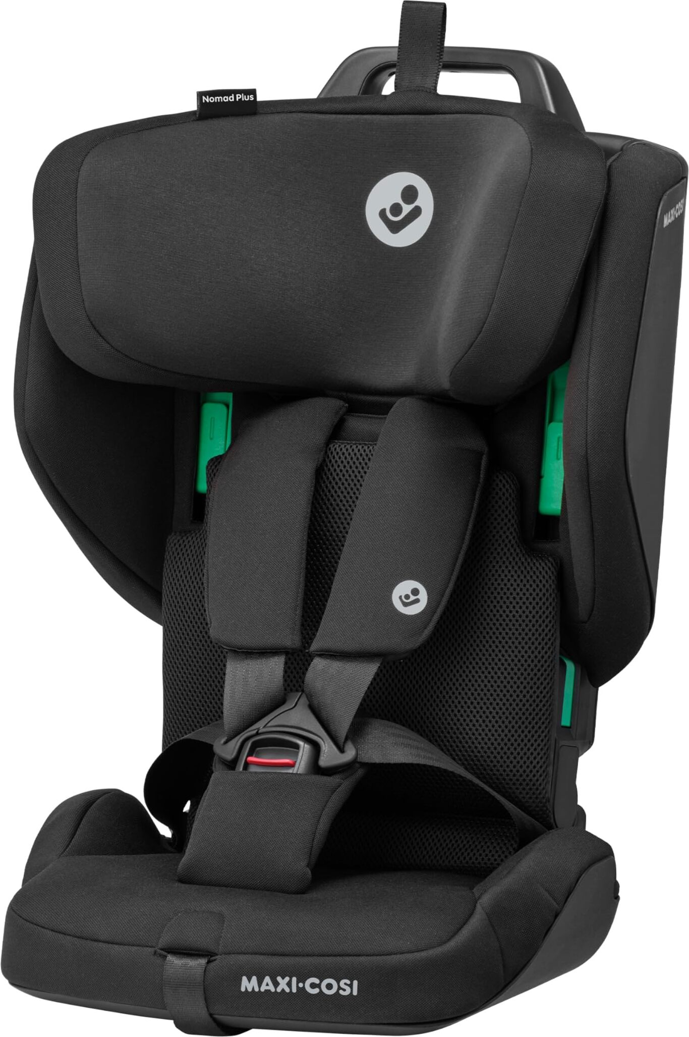 Maxi-Cosi Nomad Plus, skladacia detská autosedačka, 15 mesiacov - 4 roky, 67 - 105 cm, prenosná cestovná autosedačka, veľmi kompaktná a ľahká, ochrana proti bočnému nárazu, vhodná do každého auta, cestovná taška, Authentic Black